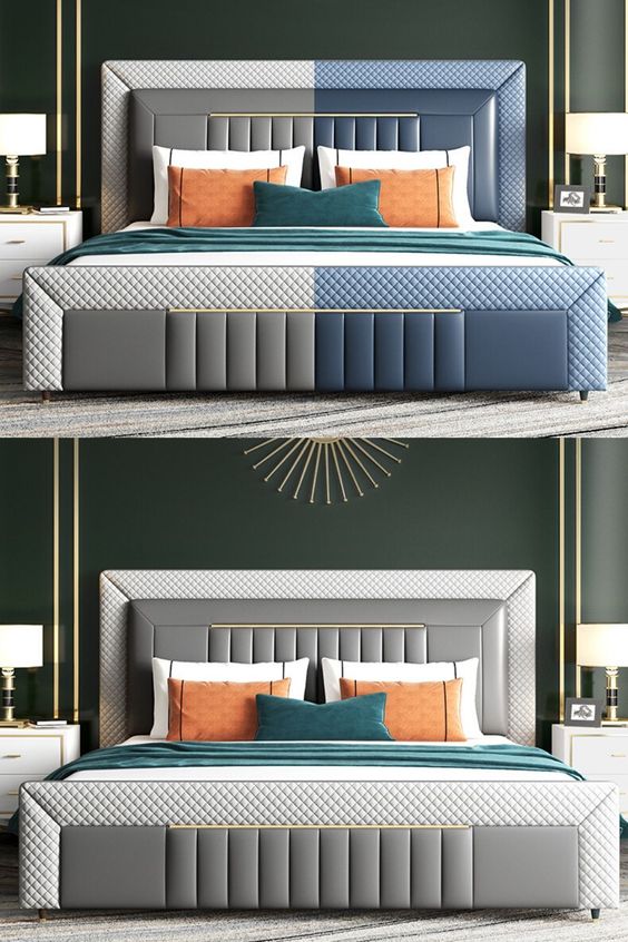 Leather Bed LB43